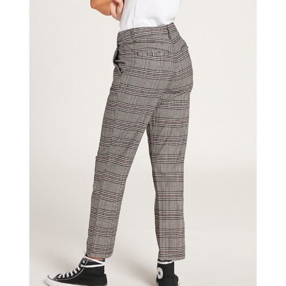 Volcom Pants WMNS SZ 26 Multicolor Skinny High Rise Plaid Academia Preppy Skater - Picture 3 of 13